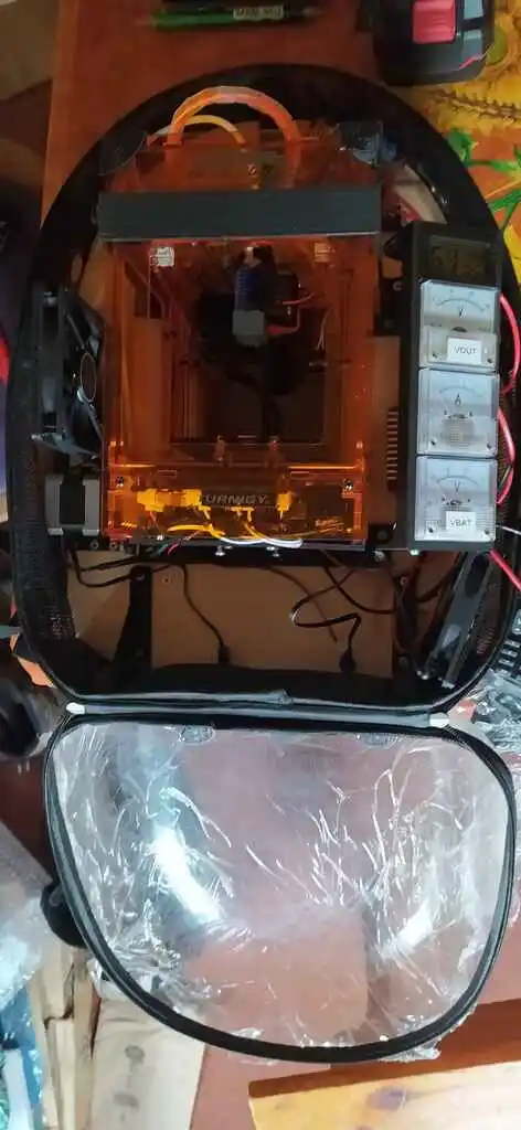 picture of backback containing 3D printer